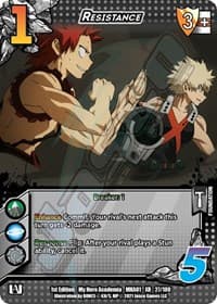 Resistance (XR) - UniVersus: My Hero Academia - UniVersus card