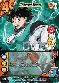 Heroic Strike (XR) - UniVersus: My Hero Academia - UniVersus card
