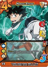 Heroic Strike - UniVersus: My Hero Academia - UniVersus card