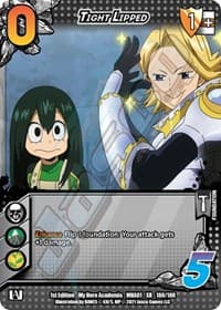 Tight Lipped (XR) - UniVersus: My Hero Academia - UniVersus card