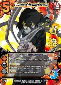 Binding Cloth Capture (XR) - UniVersus: My Hero Academia - UniVersus card