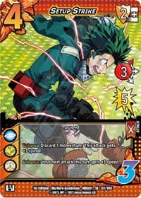 Setup Strike - UniVersus: My Hero Academia - UniVersus card