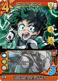 Velocity Punch - UniVersus: My Hero Academia - UniVersus card