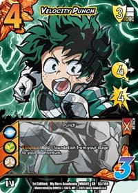 Velocity Punch (XR) - UniVersus: My Hero Academia - UniVersus card
