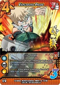 Exploding Pride - UniVersus: My Hero Academia - UniVersus card