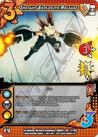 Instant Explosive Release (XR) - UniVersus: My Hero Academia - UniVersus card
