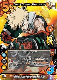Long-Lasting Explosion (XR) - UniVersus: My Hero Academia - UniVersus card