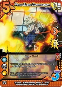 Point Blank Incineration - UniVersus: My Hero Academia - UniVersus card