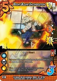 Point Blank Incineration (XR) - UniVersus: My Hero Academia - UniVersus card