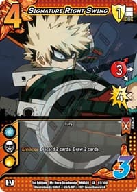 Signature Right Swing (XR) - UniVersus: My Hero Academia - UniVersus card