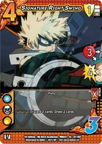 Signature Right Swing - UniVersus: My Hero Academia - UniVersus card