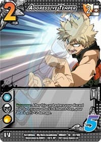 Aggressive Temper - UniVersus: My Hero Academia - UniVersus card
