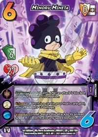 Minoru Mineta (XR) - UniVersus: My Hero Academia - UniVersus card