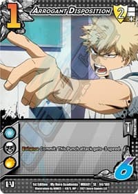 Arrogant Disposition - UniVersus: My Hero Academia - UniVersus card