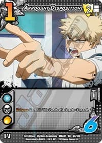 Arrogant Disposition (XR) - UniVersus: My Hero Academia - UniVersus card