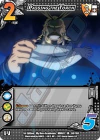Passing the Torch (XR) - UniVersus: My Hero Academia - UniVersus card
