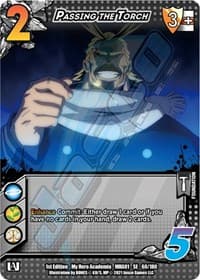 Passing the Torch - UniVersus: My Hero Academia - UniVersus card