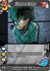 Planning Ahead (XR) - UniVersus: My Hero Academia - UniVersus card