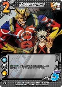 Encouragement (XR) - UniVersus: My Hero Academia - UniVersus card