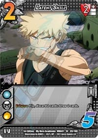 Latent Skill - UniVersus: My Hero Academia - UniVersus card
