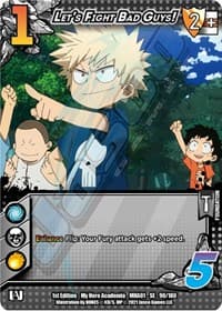 Let's Fight Bad Guys! - UniVersus: My Hero Academia - UniVersus card