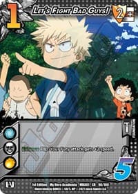 Let's Fight Bad Guys! (XR) - UniVersus: My Hero Academia - UniVersus card