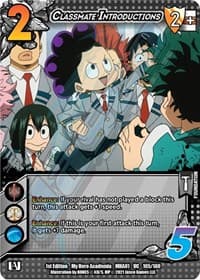 Classmate Introductions - UniVersus: My Hero Academia - UniVersus card