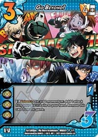 Go Beyond! (My Hero Academia Pre-Release) - UniVersus: My Hero Academia Promo Cards - UniVersus card
