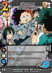 Classmate Introductions (XR) - UniVersus: My Hero Academia - UniVersus card
