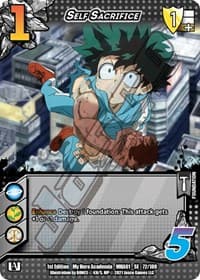 Self Sacrifice - UniVersus: My Hero Academia - UniVersus card