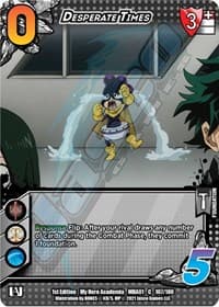 Desperate Times - UniVersus: My Hero Academia - UniVersus card