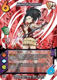 Momo Yaoyorozu (XR) - UniVersus: My Hero Academia - UniVersus card