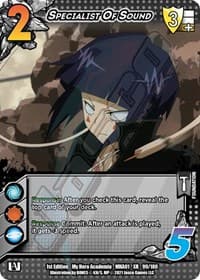 Specialist of Sound (XR) - UniVersus: My Hero Academia - UniVersus card