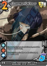 Specialist of Sound - UniVersus: My Hero Academia - UniVersus card