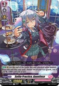Selfie Practice, Anneliese - D-LBT01: Lyrical Melody - Cardfight Vanguard card