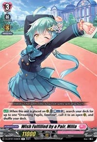 Wish Fulfilled by a Pair, Milia - D-LBT01: Lyrical Melody - Cardfight Vanguard card