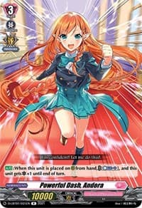 Powerful Dash, Andora - D-LBT01: Lyrical Melody - Cardfight Vanguard card