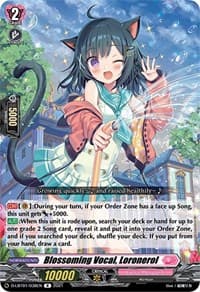 Blossoming Vocal, Loronerol - D-LBT01: Lyrical Melody - Cardfight Vanguard card