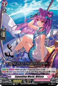 Expanding World, Wilista - D-LBT01: Lyrical Melody - Cardfight Vanguard card