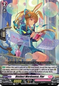 Distinct Wordsense, Flor - D-LBT01: Lyrical Melody - Cardfight Vanguard card