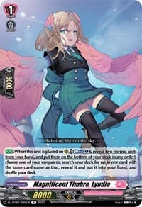 Magnificent Timbre, Lyudia - D-LBT01: Lyrical Melody - Cardfight Vanguard card