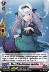 Diva of Refreshing Calm, Christine - D-LBT01: Lyrical Melody - Cardfight Vanguard card