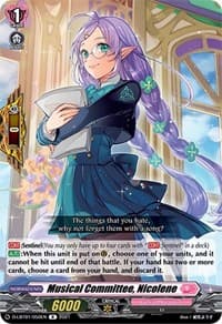 Musical Committee, Nicolene - D-LBT01: Lyrical Melody - Cardfight Vanguard card