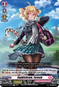 Sophisticate, Teresia - D-LBT01: Lyrical Melody - Cardfight Vanguard card