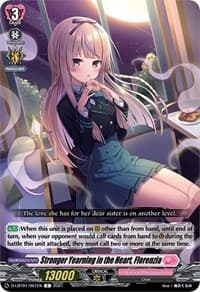 Stronger Yearning in the Heart, Florenzia - D-LBT01: Lyrical Melody - Cardfight Vanguard card