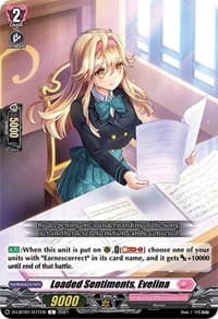 Loaded Sentiments, Evelina - D-LBT01: Lyrical Melody - Cardfight Vanguard card