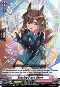 Dancing Score, Elmer - D-LBT01: Lyrical Melody - Cardfight Vanguard card
