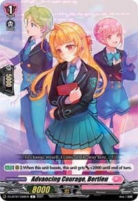 Advancing Courage, Bertieu - D-LBT01: Lyrical Melody - Cardfight Vanguard card