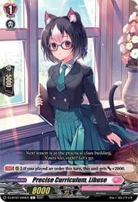 Precise Curriculum, Libuse - D-LBT01: Lyrical Melody - Cardfight Vanguard card