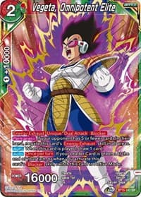 Vegeta, Omnipotent Elite - Saiyan Showdown - Dragon Ball Super: Masters card